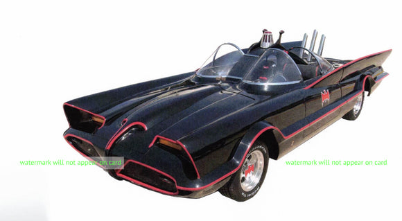 POSTCARD / BATMAN / Batmobile / 1967