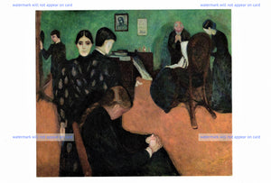 POSTCARD / MUNCH Edvard / Death in the sickroom, 1893