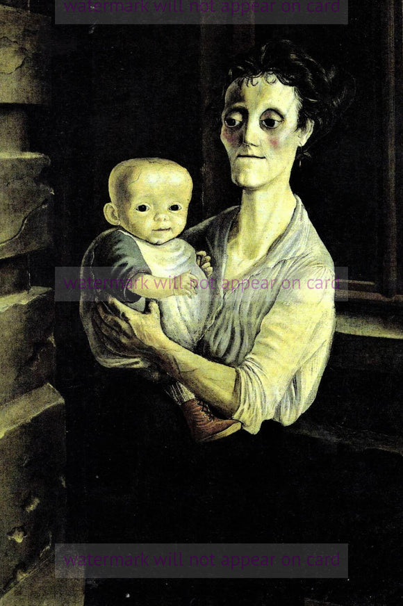 POSTCARD / DIX Otto / Mother and Child, 1921