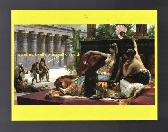 POSTCARD / CABANEL, Alexandre / Cleopatra testing poisons, 1887