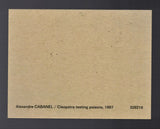 POSTCARD / CABANEL, Alexandre / Cleopatra testing poisons, 1887