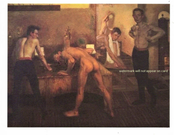 POSTCARD / JIRANEK, Milos / Group of men, 1910