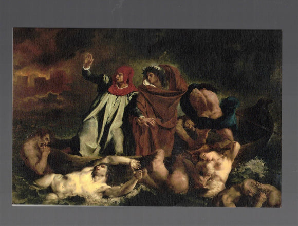 NOTE CARD / DELACROIX, Eugene / La barque de Dante, 1822