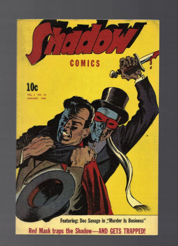 NOTE CARD / Shadow Comics / 1944 / Charles COLL