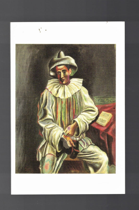 NOTE CARD / PICASSO, Pablo / Harlequin with mask, 1918