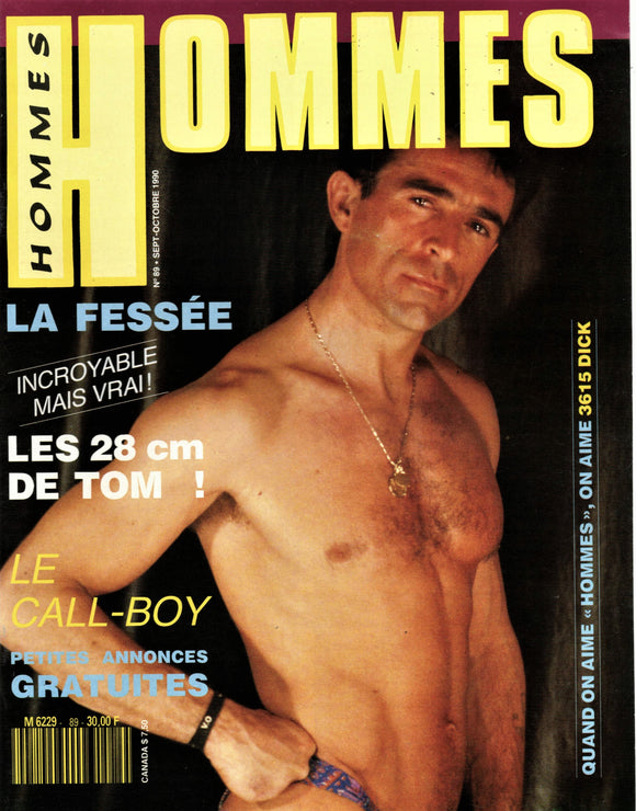 Hommes Magazine  / 1990 / Septembre - Octobre / Robert Harris / Tom Wyeth / Kristen Bjorn / Clayton McCloud / Ken Wahl