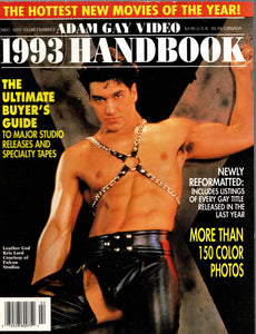 ADAM GAY VIDEO Handbook / 1993 / Kris Lord / Aiden Shaw / Joey Stefano / Chance Caldwell / Alex Thomas / Jay Corey / Adam Hart / Ted Matthews / Bret Winters