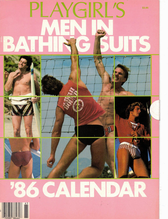 PLAYGIRL Calendar / 1986 / Men in bathing suits