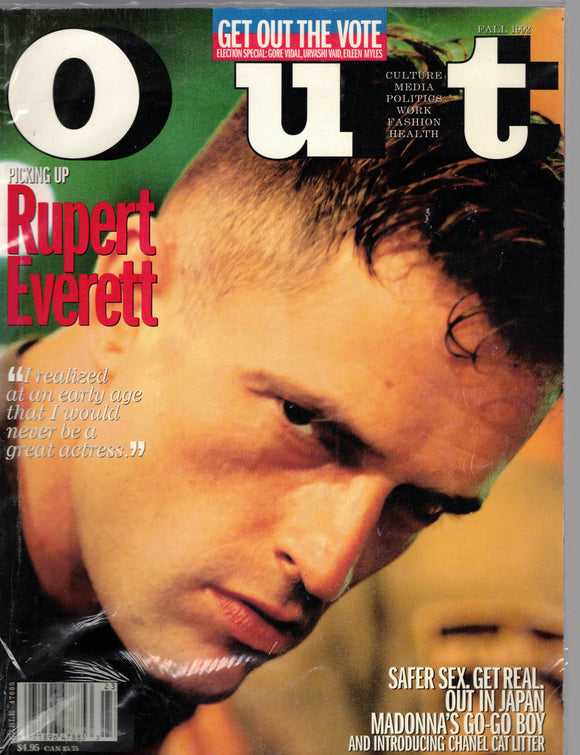 OUT MAGAZINE / 1992 / Fall / Rupert Everett