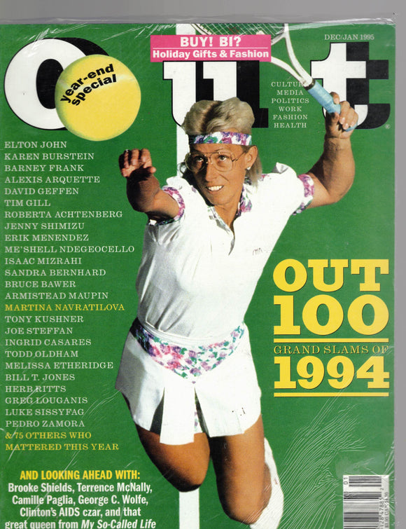 OUT MAGAZINE / 1994 December / 1995 January / Martina Navratilova