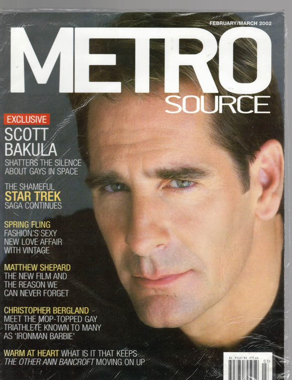 METRO SOURCE MAGAZINE / 2002  / February - March / Scott Bakula