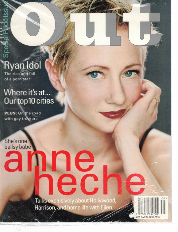 OUT MAGAZINE / 1998 / June 1998 / Anne Heche / Ryan Idol