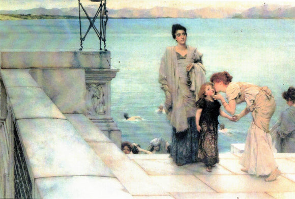 POSTCARD / ALMA-TADEMA, Lawrence / A Kiss, 1891