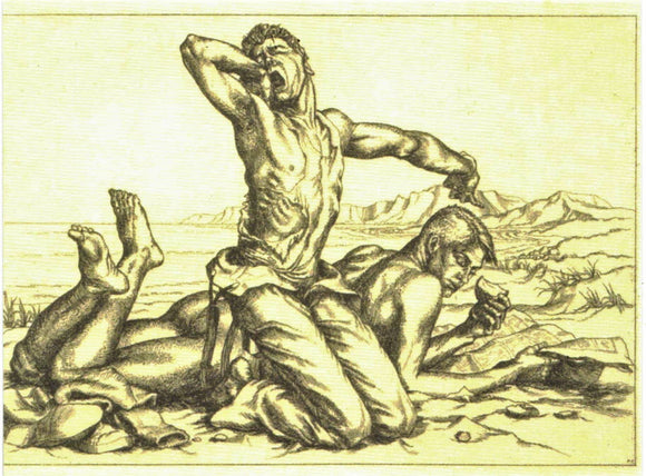 POSTCARD / CADMUS Paul / Two nude men on the beach, 1938