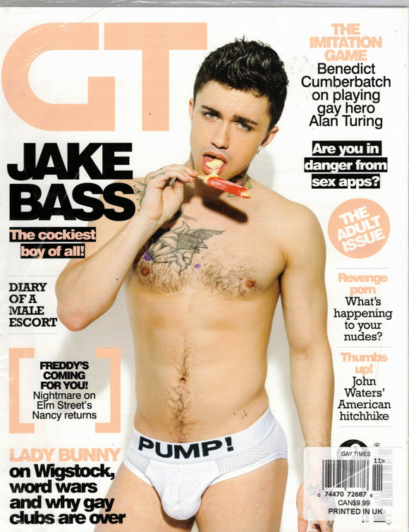 GAY TIMES MAGAZINE / 2014 / November / Jake Bass / Lady Bunny / Benedict Cumberbatch