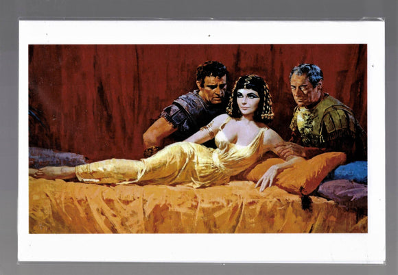 GREETING CARD / Cleopatra, 1963 / Elizabeth Taylor / Rex Harrison / Richard Burton