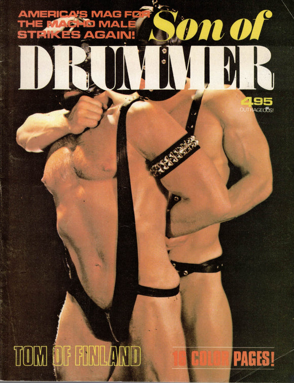 Drummer / Son of Drummer / 1978 / Harry Bush / David Warner / Mapplethorpe / Rex / Turkish Wrestling / Tom of Finland / Bondage in movies / Bill Ward