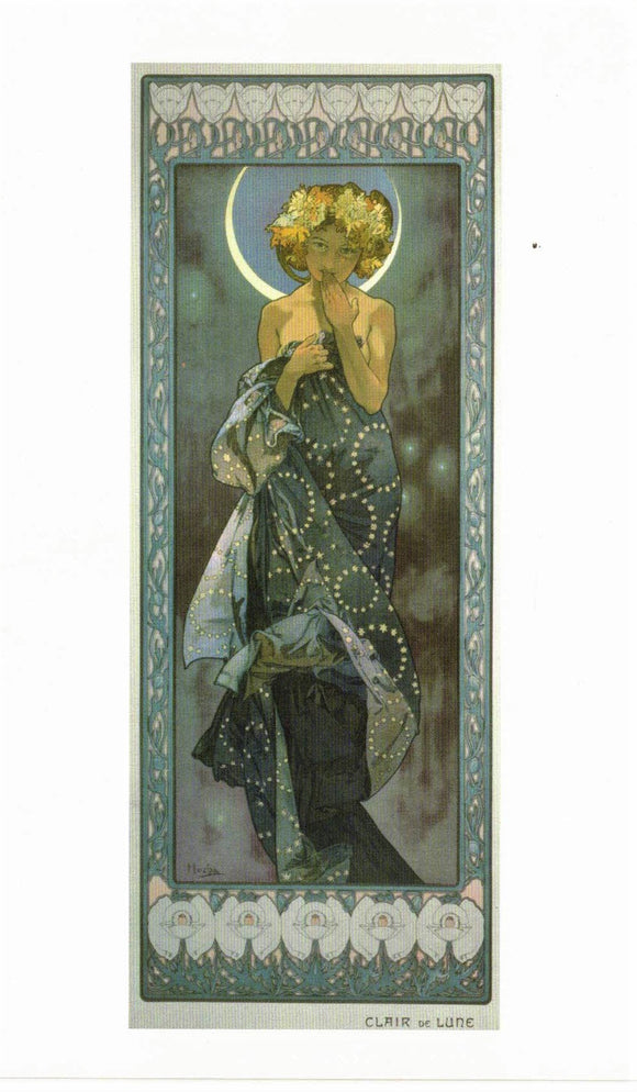 POSTCARD / MUCHA, Alphonse / The Moon,1902