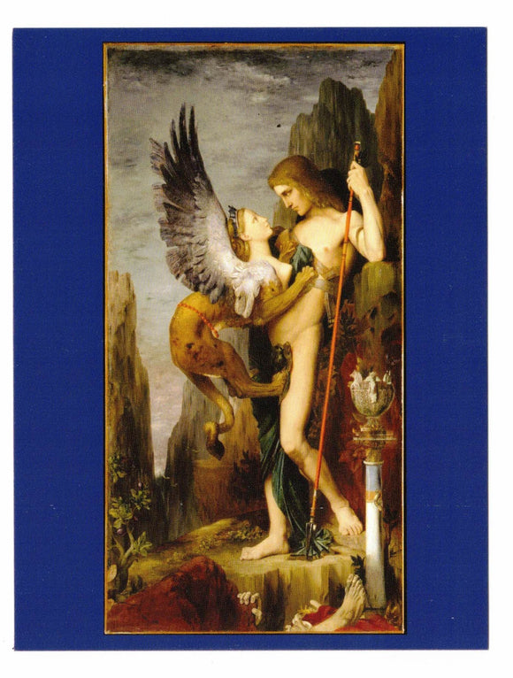 POSTCARD / MOREAU, Gustave / Oedipe et le Sphinx, 1864