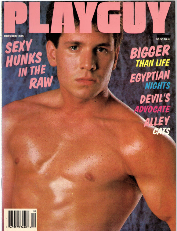 PLAYGUY / 1989 / October / Kristen Bjorn / Tom Steele / Canadian Gay Rights / Ryan Yeager