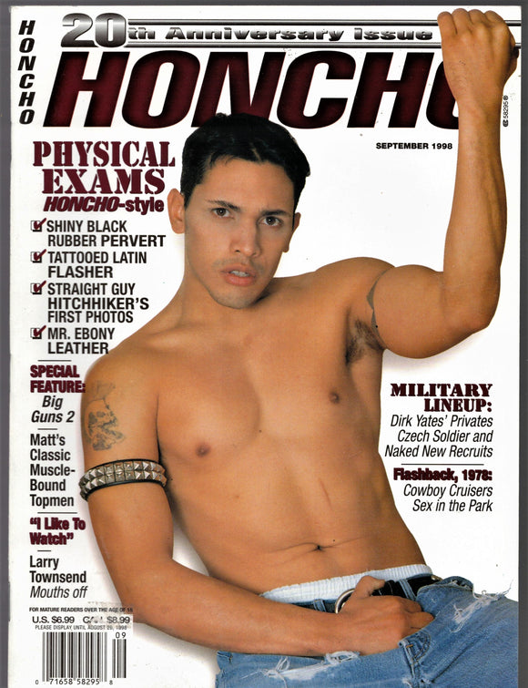 HONCHO / 1998 / September / Erik Prochazka / Buddy Justice / Dirk Yates / Clay Russell / Barry Hoffman /  Jean-Marc Prouveur / Bruce LaBruce / Peter Bishop / Joey Amore /  Mark Mason / Cole Tucker / Cole Youngblood / Mike Nichols