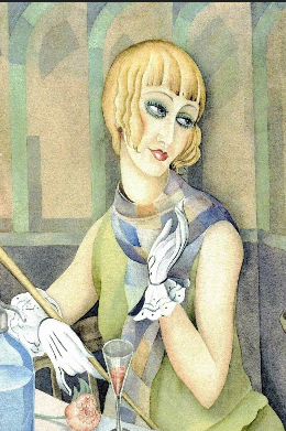 NOTE CARD / WEGENER, Gerda / Lili Elbe, 1928
