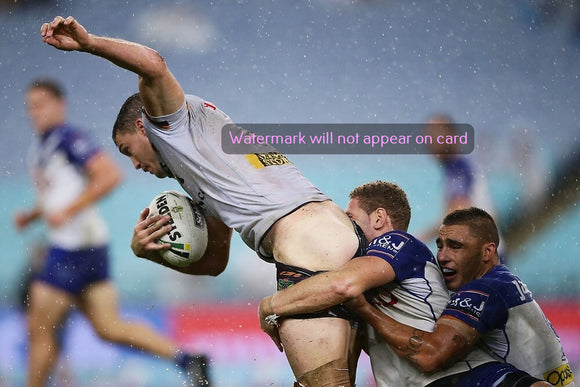 POSTCARD / Rugby Player Catch