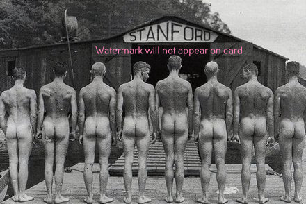 POSTCARD / Stanford Nude Rowers, 1920