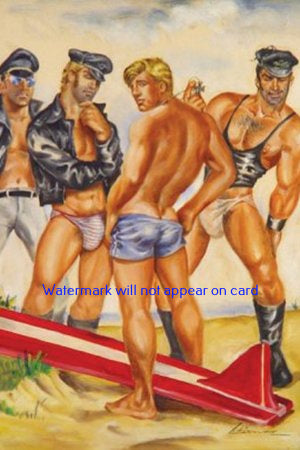 POSTCARD / ETIENNE / The Surfer and the Leather Men