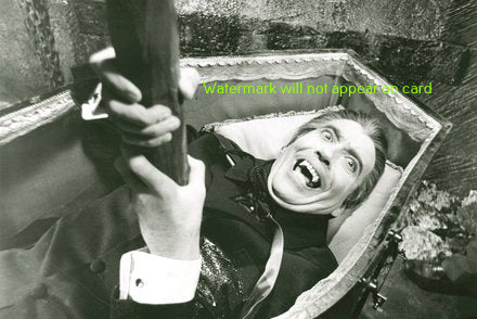 POSTCARD / Christopher Lee / Dying Dracula