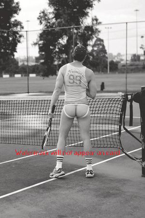 POSTCARD / Nude Tennis Anyone ?