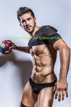 POSTCARD / Ron sexy handball player