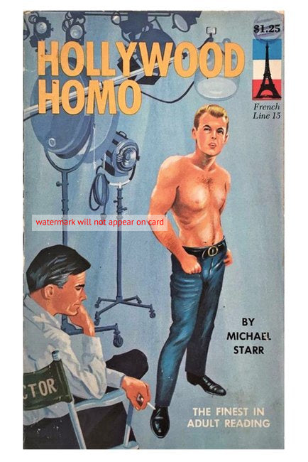 POSTCARD / Pulp Fiction / Michael Starr / Hollywood Homo