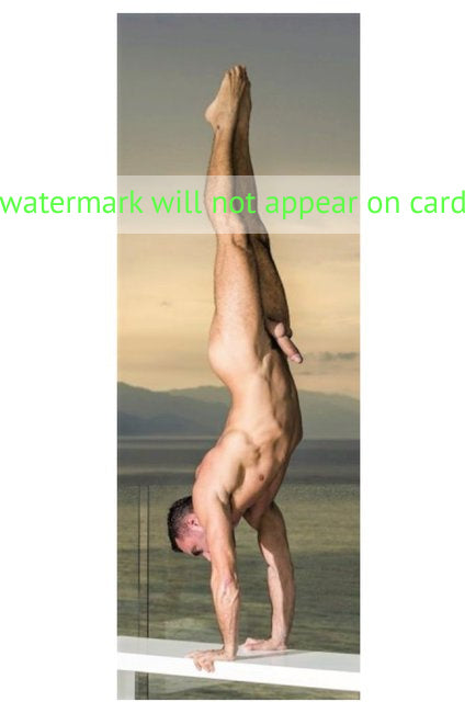 POSTCARD / Acrobatic Man Nude / 3