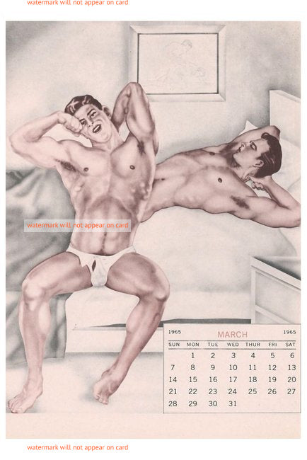 POSTCARD / Calendar Men / March 1965