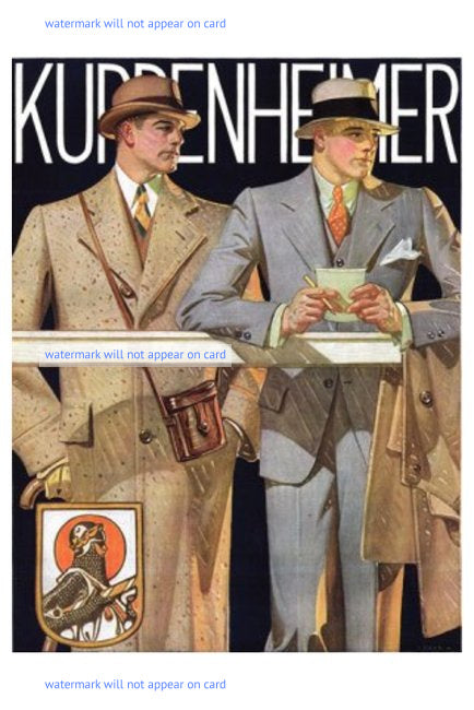 POSTCARD / LEYENDECKER Joseph / Kuppenheimer Men Fashion, 1930s