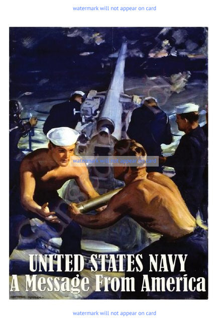 POSTCARD / HAYDEN, C. / United States Navy : A message from America, 1943