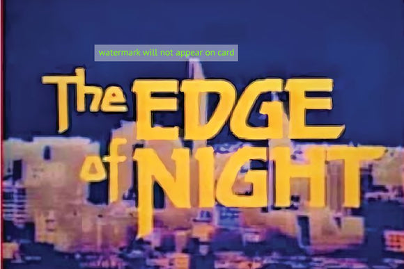 POSTCARD / Soap Opera / Edge of Night Opening Title, 1970s
