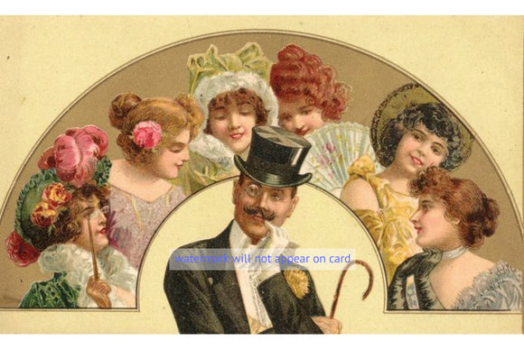 POSTCARD / A ladies man, 1901