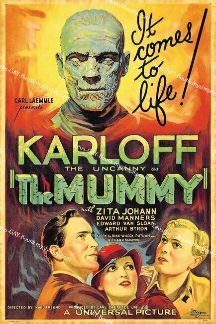 POSTCARD / Boris Karloff / The Mummy, 1932