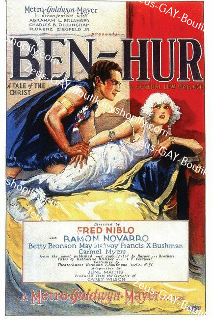 POSTCARD / Betty Bronson + Ramon Novarro / Ben Hur, 1925