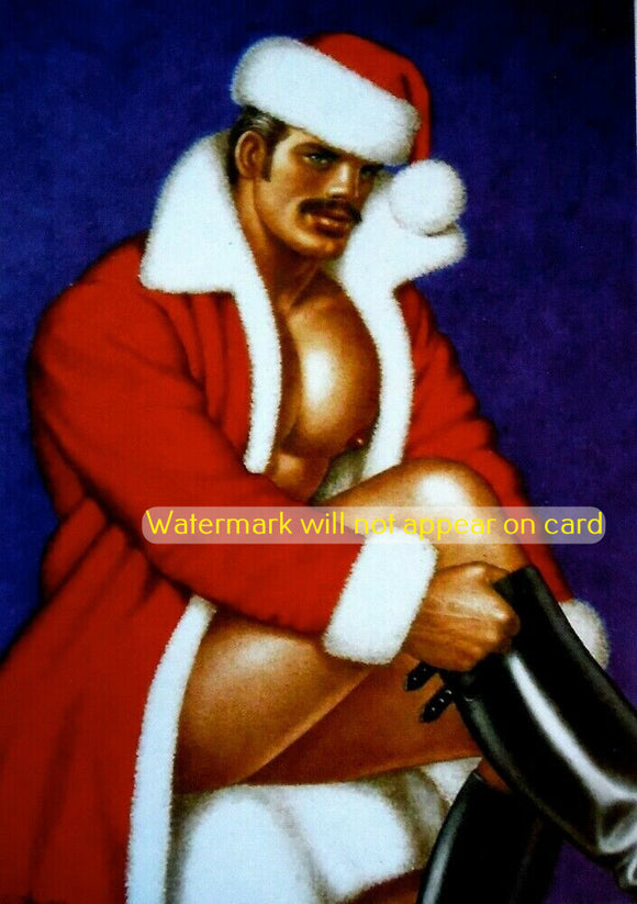 GREETING CARD / Tom of Finland / Sexy Santa Claus