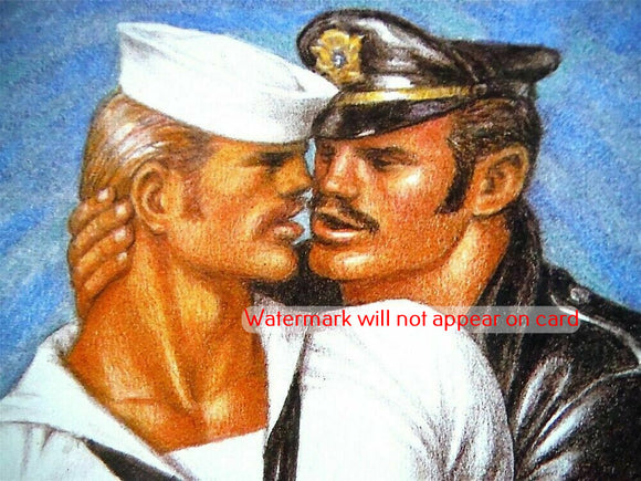 GREETING CARD / Tom of Finland / The Sailor and  the Leather Man