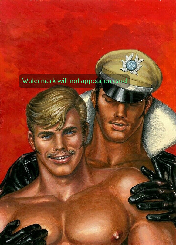GREETING CARD / Tom of Finland / The Aviator and his friend