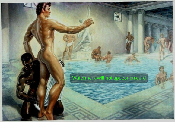 NOTE CARD / QUAINTANCE, George / At the Roman baths