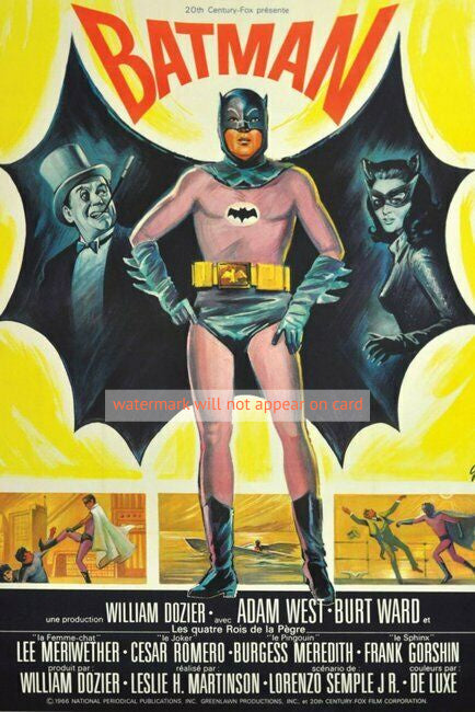 POSTCARD / BATMAN, the movie, 1966