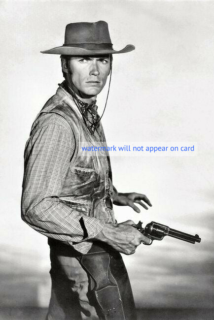 POSTCARD / Clint Eastwood /  RAWHIDE 1960