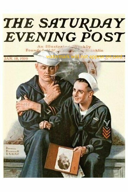 POSTCARD / ROCKWELL Norman / Two Sailors, 1919