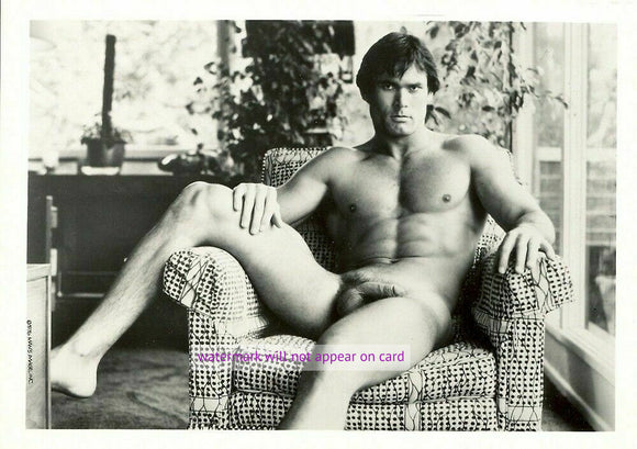 NOTE CARD / Gordon Grant nude in chair, 1978