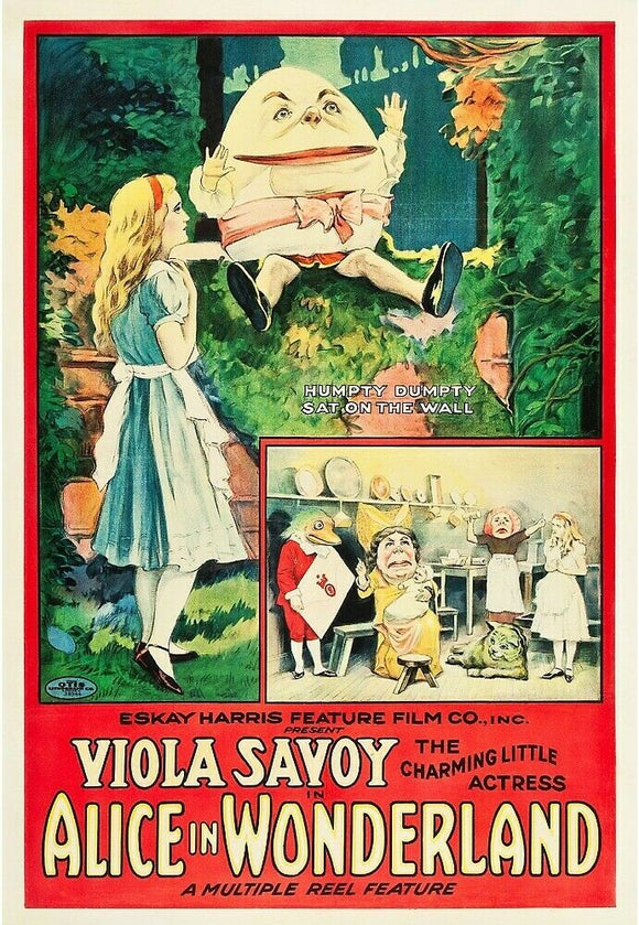 GREETING CARD / Alice in Wonderland, 1915 / Viola Savoy